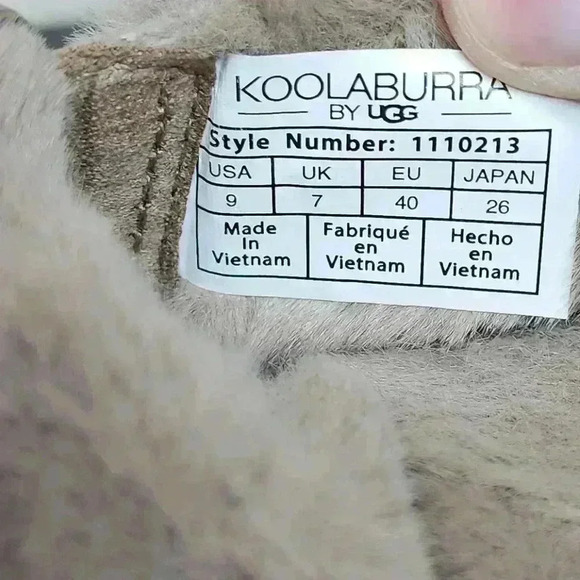 Koolaburra UGG Buckle Slide Sandals Furr-ah Amphora Size 9 UGGS Slippers - Picture 5 of 6